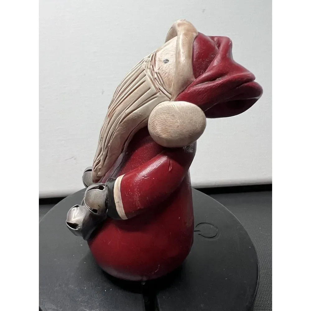 RARE Vintage Handmade Polymer‎ Clay Rustic Primative Santa EXCELLENT CONDITION